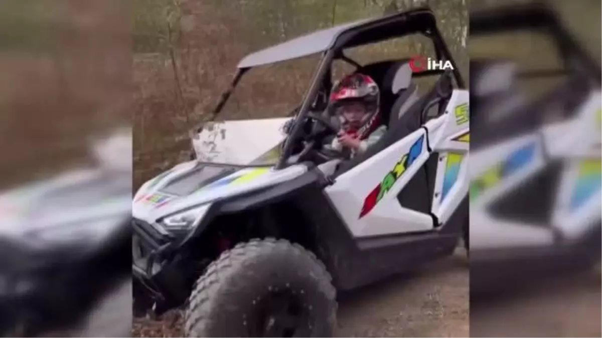 Minik Sofuoğlu dur durak bilmiyor... Bu kez de ATV motoruyla off-road yaptı