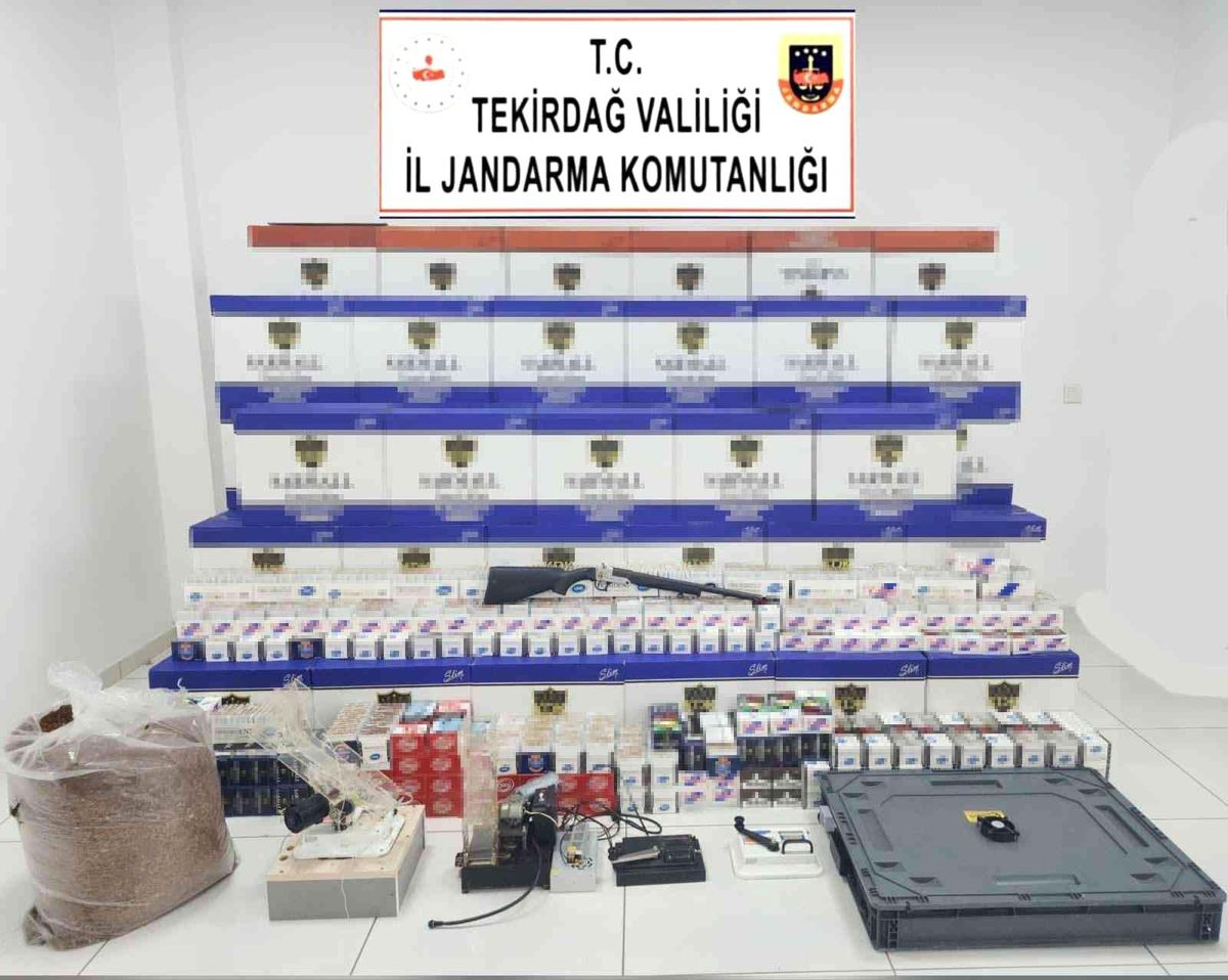 Tekirdağ\'da milyonlarca kaçak makaron ele geçirildi