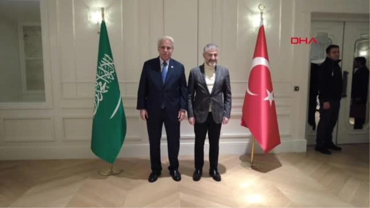 Bakan Nebati, Suudi Arabistan Ticaret Bakanı ile bir araya geldi