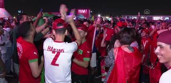 Katar'da Fas'ın galibiyeti coşkuyla kutlanıyor (2)