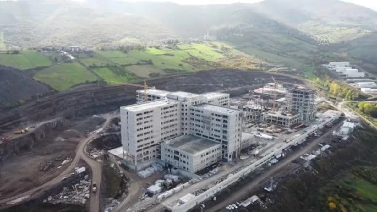 Samsun Şehir Hastanesi\'nin inşaatı yükseliyor
