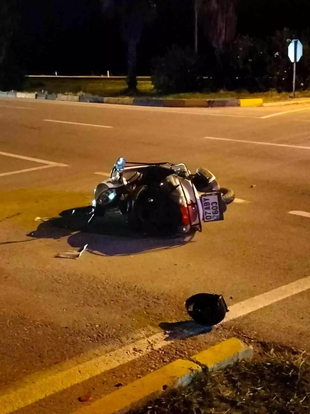 Trafik kazasında motosiklet sürücüsü ağır yaralandı