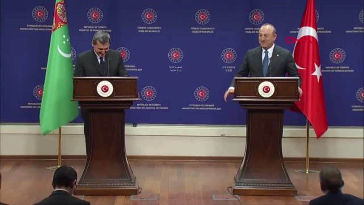 Çavuşoğlu, Türkmenistan Dışişleri Bakanı Meredov\'la ortak basın toplantısında konuştu Açıklaması