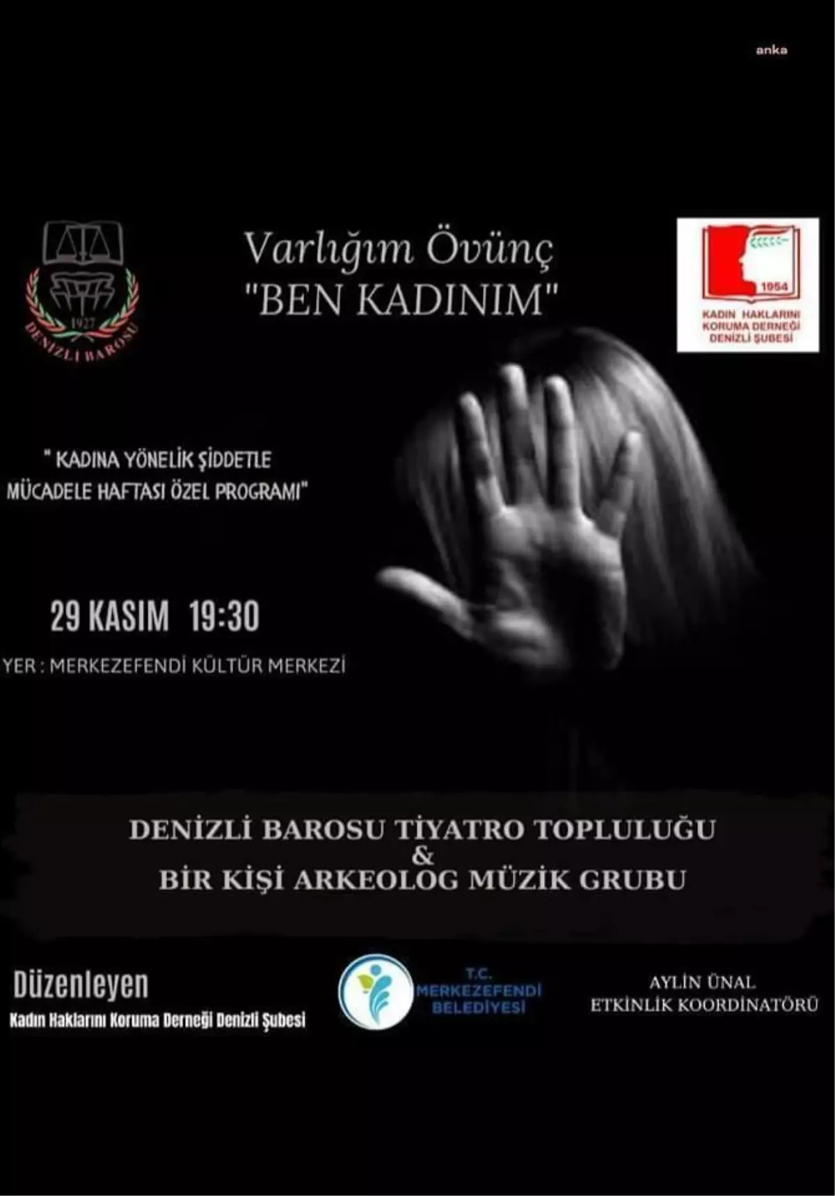 Kadına yönelik şiddetle mücadeleye dikkat çekecek etkinlik