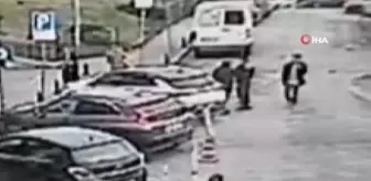 Pendik'te hasta yakını ile güvenlik görevlileri arasında yaşanan kavga kamerada