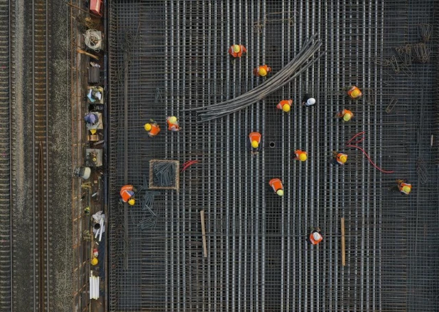 Chongqing'de Yüksek Hızlı Demiryolu İnşaatı