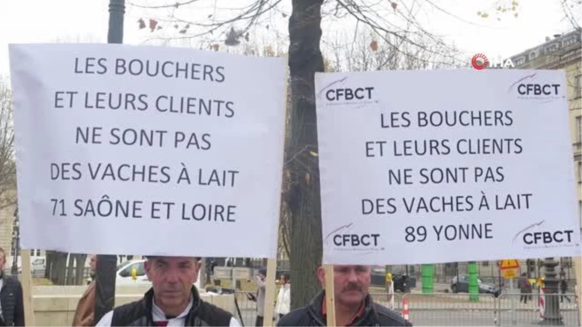 Fransa\'da kasaplardan elektrik zammına karşı protesto
