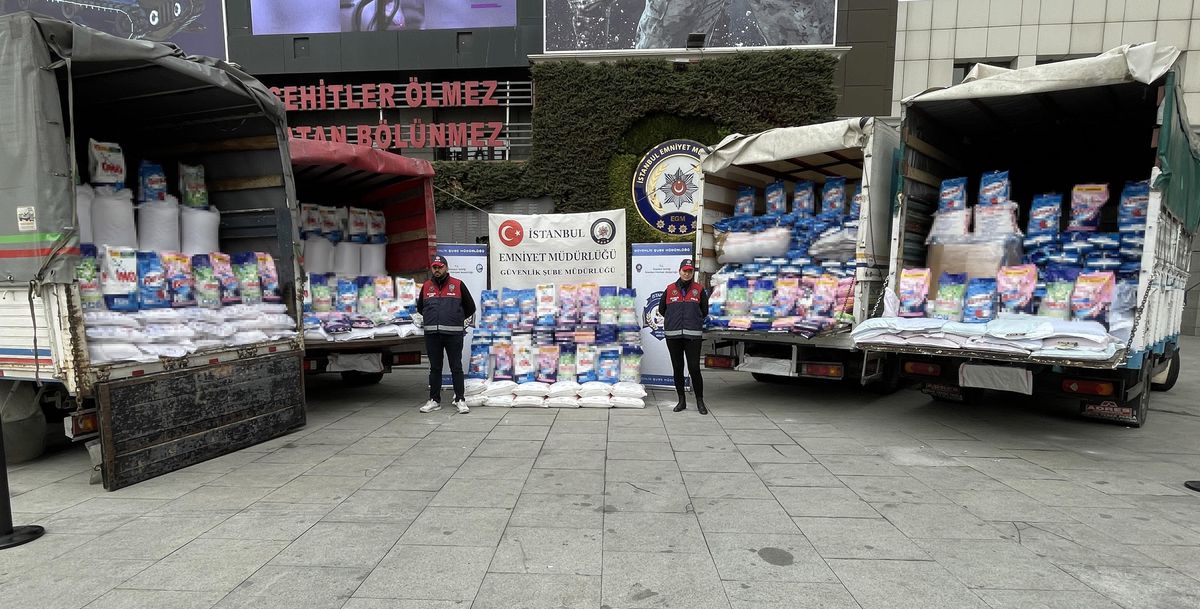 38,5 ton sahte deterjan ele geçirildi