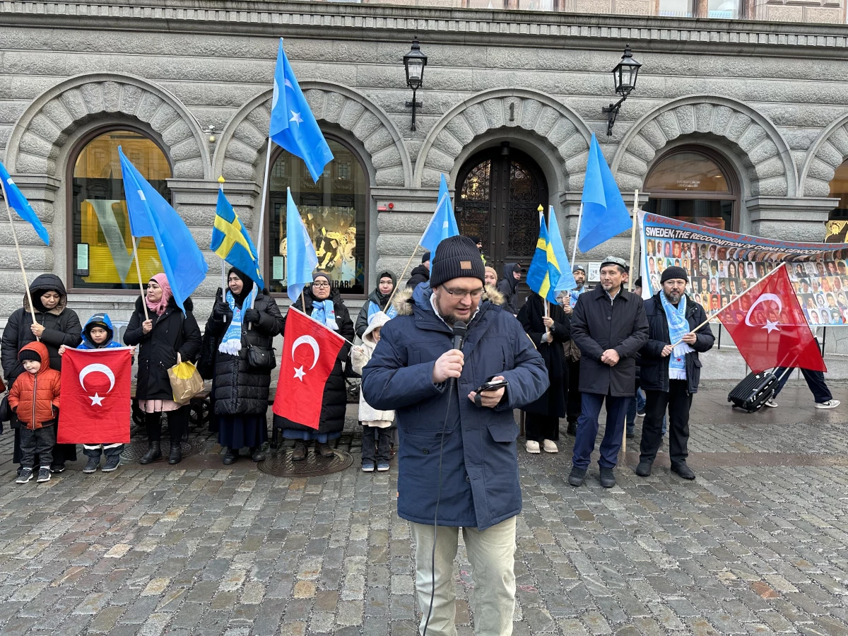 STOCKHOLM - İsveç\'te Çin hükümeti protesto edildi