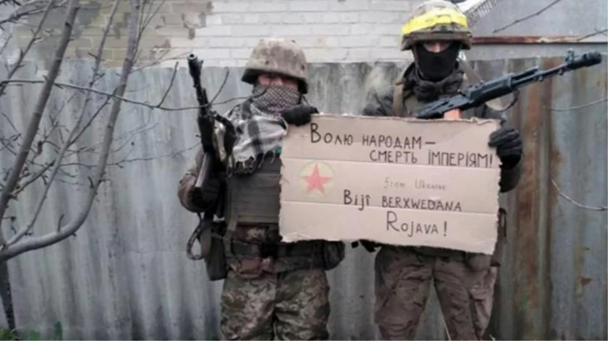 Ukrayna askerlerinden PKK/YPG\'ye skandal destek! Türkiye\'nin yardımlarını unuttular