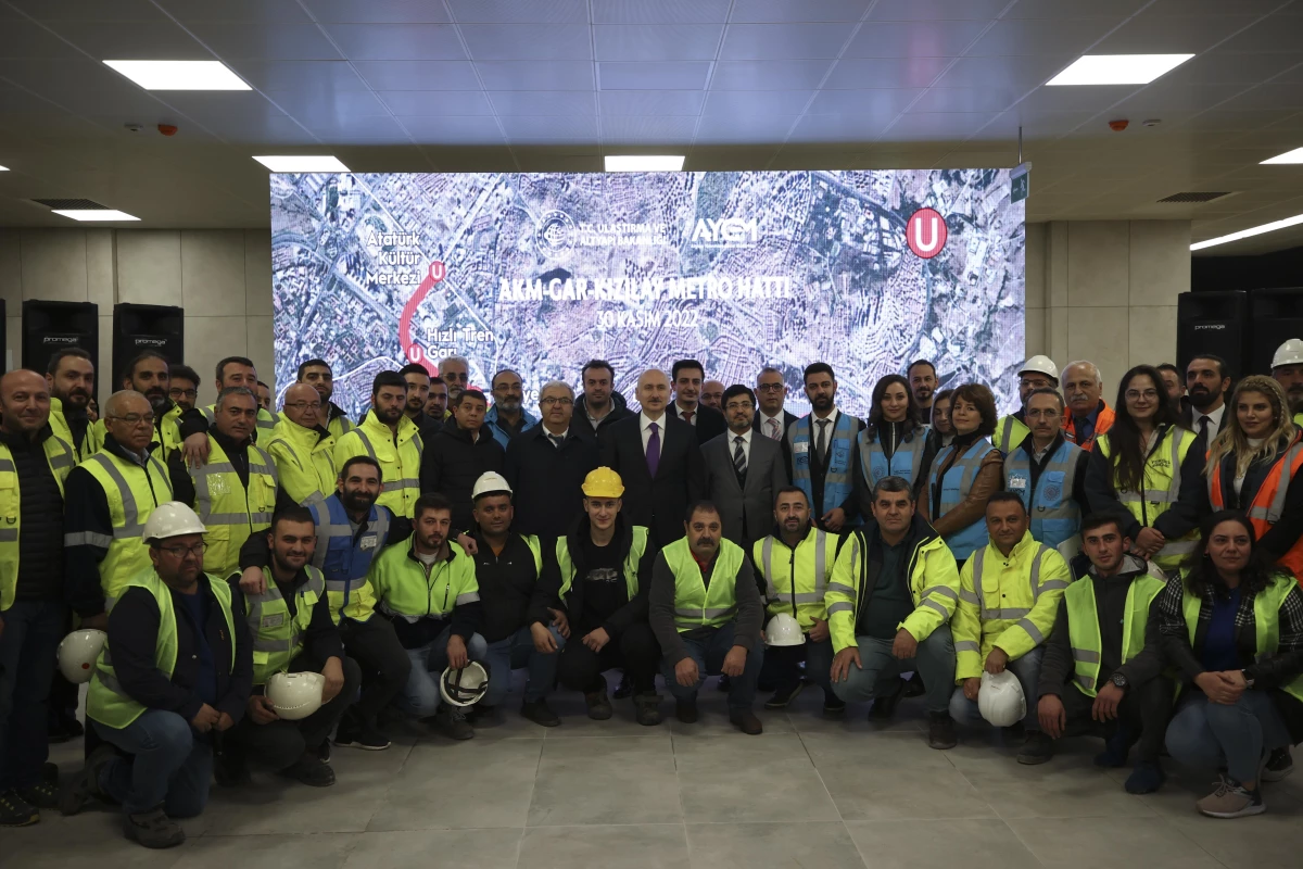 Bakan Karaismailoğlu: AKM-Gar-Kızılay Metro Hattı\'nı 2023 başında açacağız -1