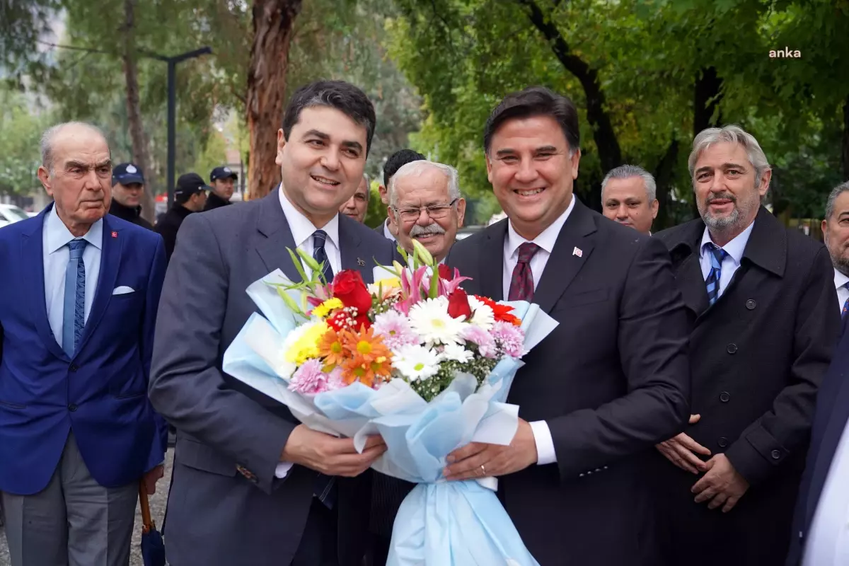 Demokrat Parti Lideri Uysal, Fethiye Belediye Başkanı Karaca\'yı Ziyaret Etti