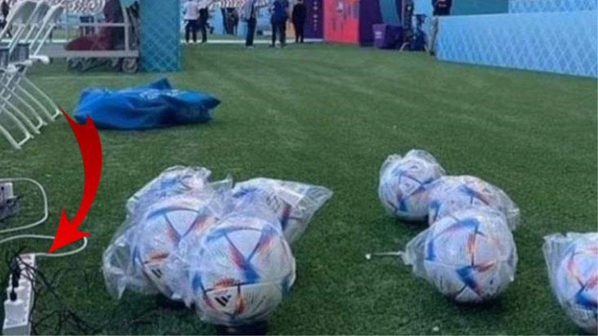 Futbolseverleri şaşırtan kare! Dünya Kupası için üretilen toplar şarj ediliyor