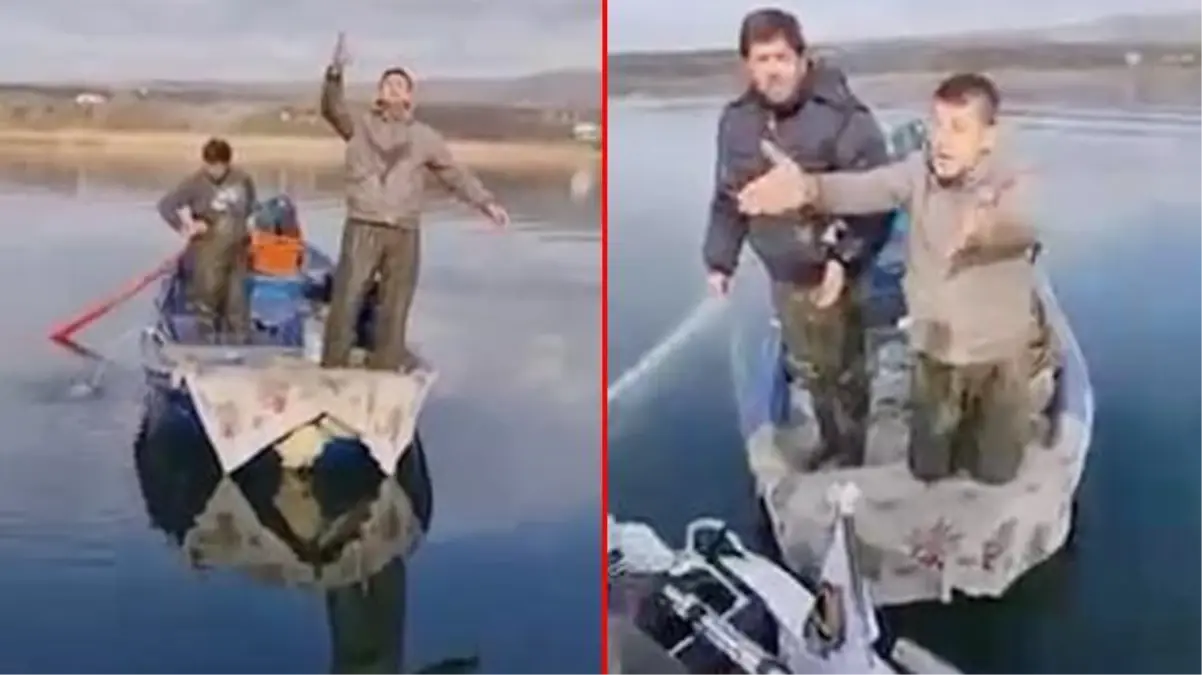 Amatör balıkçılar gölün ortasında birbirlerine girdi: Ekmek için öldürürüz, emin ol yaptık da