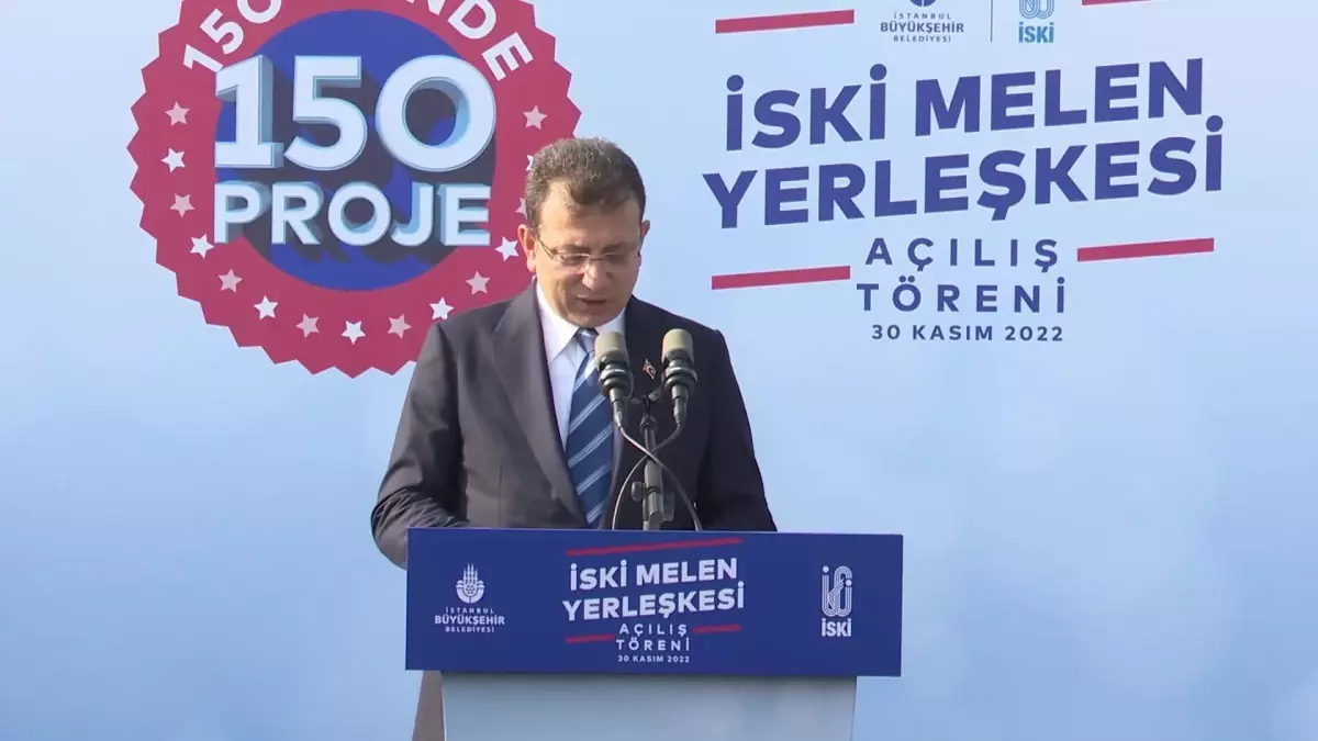 İski, Melen\'in Kalbinde Hizmet Verecek. İmamoğlu: "Melen\'in Bitirilememesinden Kaynaklı 12-13 Milyar Lira Çöp Oldu"