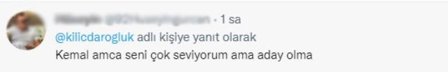 Kılıçdaroğlu 32 saniyelik video paylaştı, herkes altına 'Ne olur aday olma' yorumları yapıyor Kılıçdaroğlu 32 saniyelik video paylaştı, herkes altına 'Ne olur aday olma' yorumları yapıyor