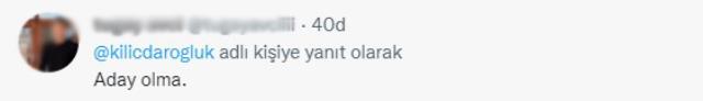 Kılıçdaroğlu 32 saniyelik video paylaştı, herkes altına 'Ne olur aday olma' yorumları yapıyor Kılıçdaroğlu 32 saniyelik video paylaştı, herkes altına 'Ne olur aday olma' yorumları yapıyor
