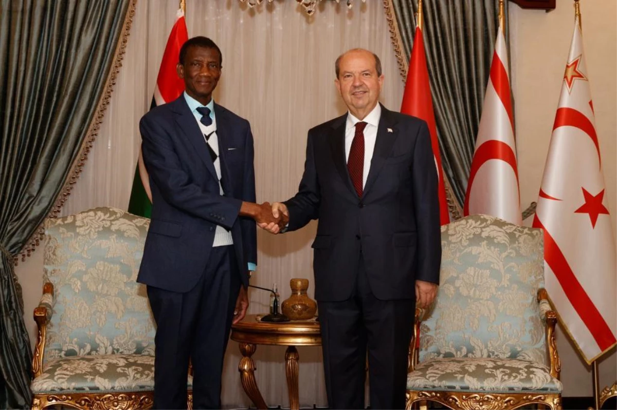 KKTC Cumhurbaşkanı Tatar, Gambiya Devlet Başkan Yardımcısı Joof\'u kabul etti