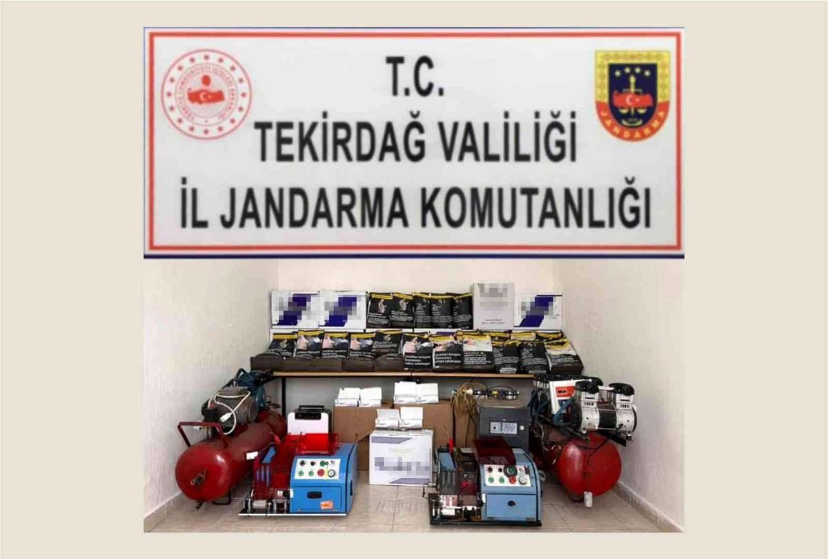 Tekirdağ\'da 100 bin adet kaçak makaron ele geçirildi
