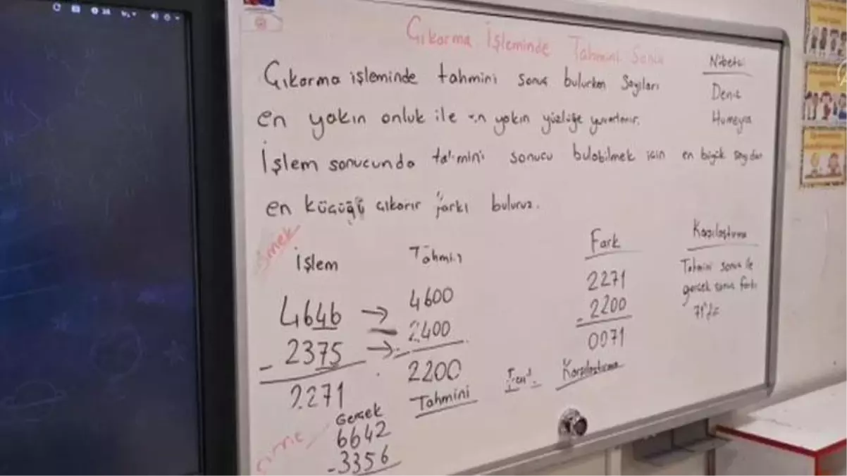 Terör örgütü PKK\'nın Karkamış\'a düzenlediği saldırıda yaşamını kaybeden Ayşenur öğretmenin tahtaya yazdığı son notlar yürek burktu