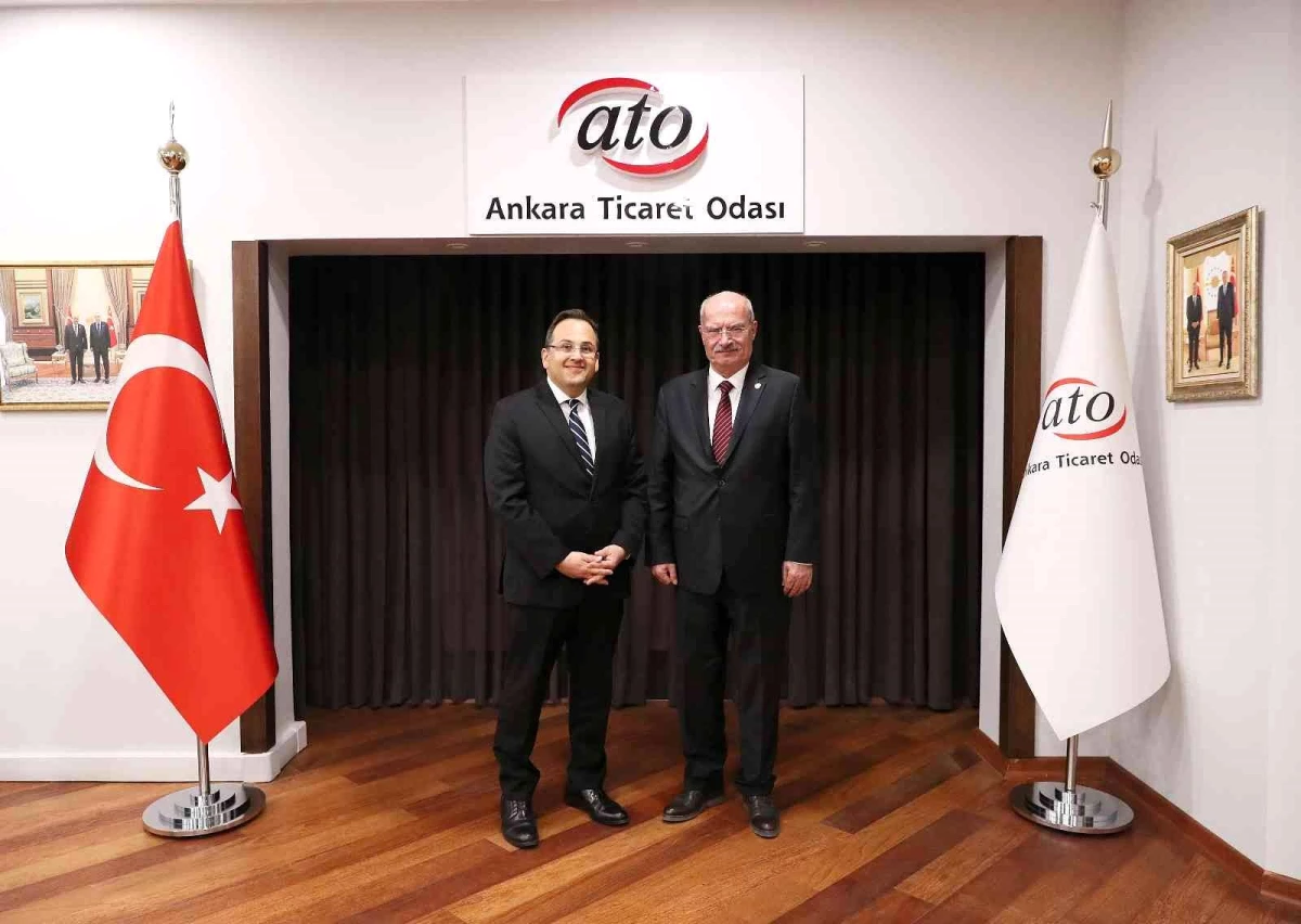 Türkiye\'nin Valetta Büyükelçiliği\'ne atanan Şen, ATO Başkanı Baran\'ı ziyaret etti