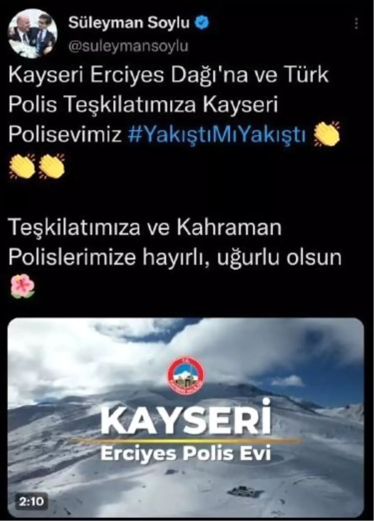 Bakan Soylu duyurdu: \'Erciyes\'te Polis Evi açıldı\'