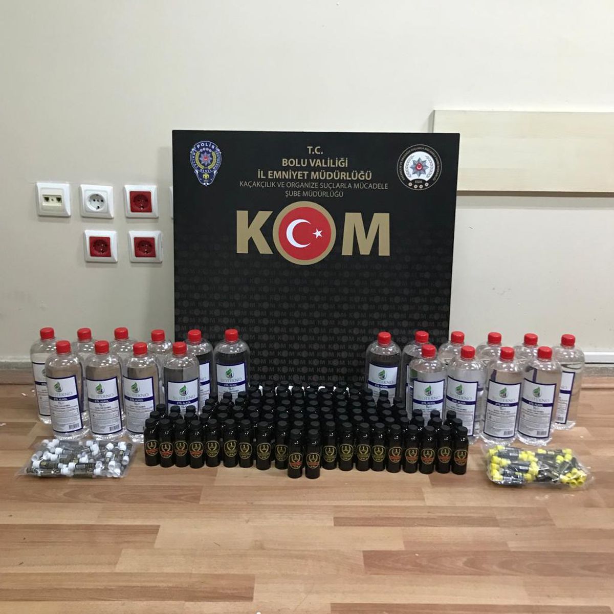 Bolu\'da sahte içki operasyonunda bir şüpheli yakalandı