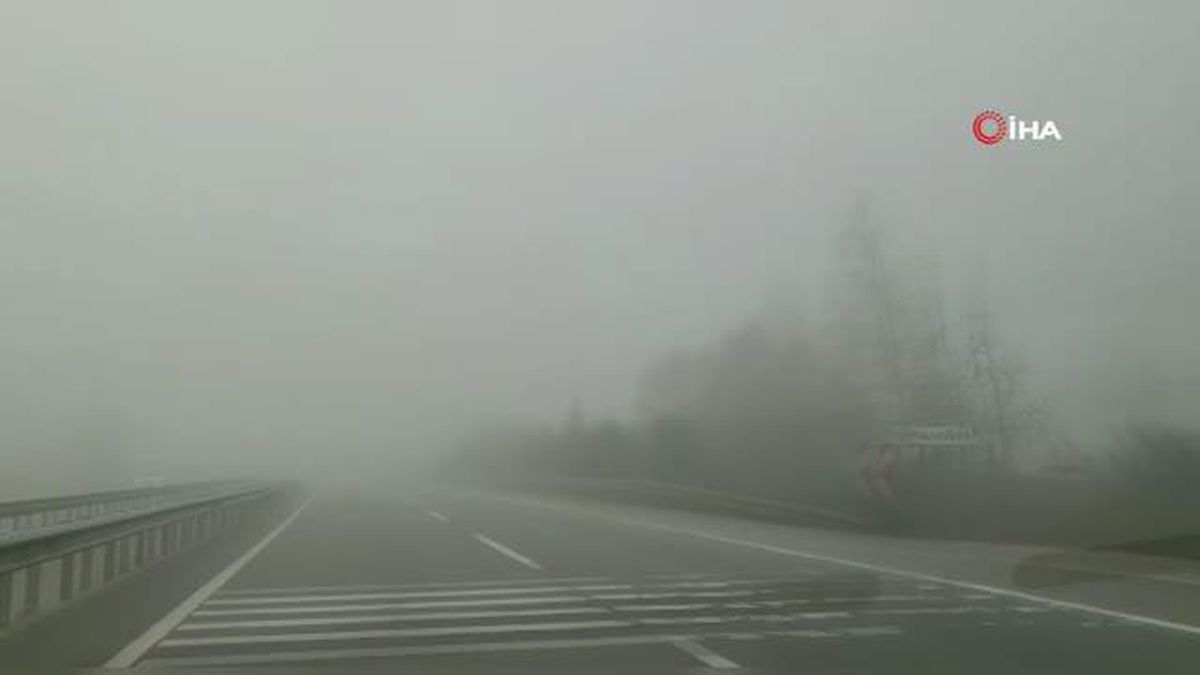 Bursa'da sis etkili oldu, sürücüler zor anlar yaşadı