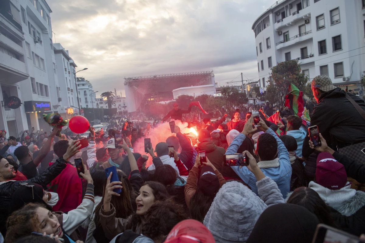 Fas\'ın Dünya Kupası\'nda son 16\'ya yükselmesi ülkede coşkuyla kutlanıyor (5)