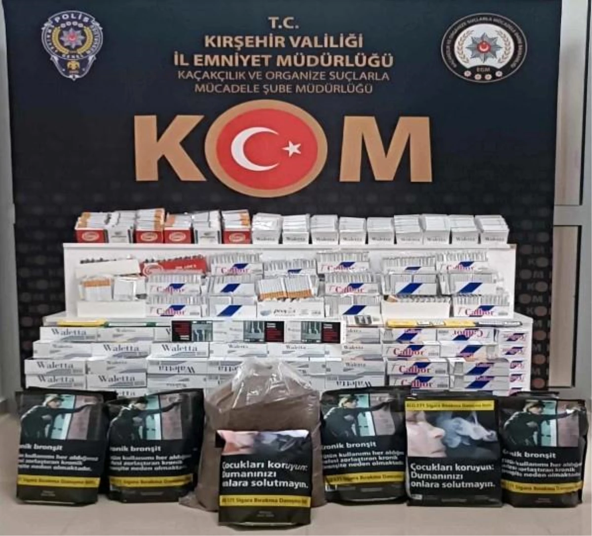Kırşehir\'de kaçak sigara ve tütün operasyonu