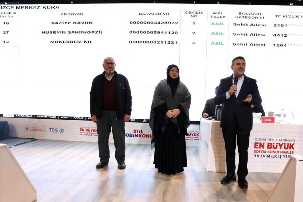 Düzce\'de kura çekimi
