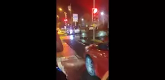 Maltepe'de makas atan sürücü kazaya neden oldu