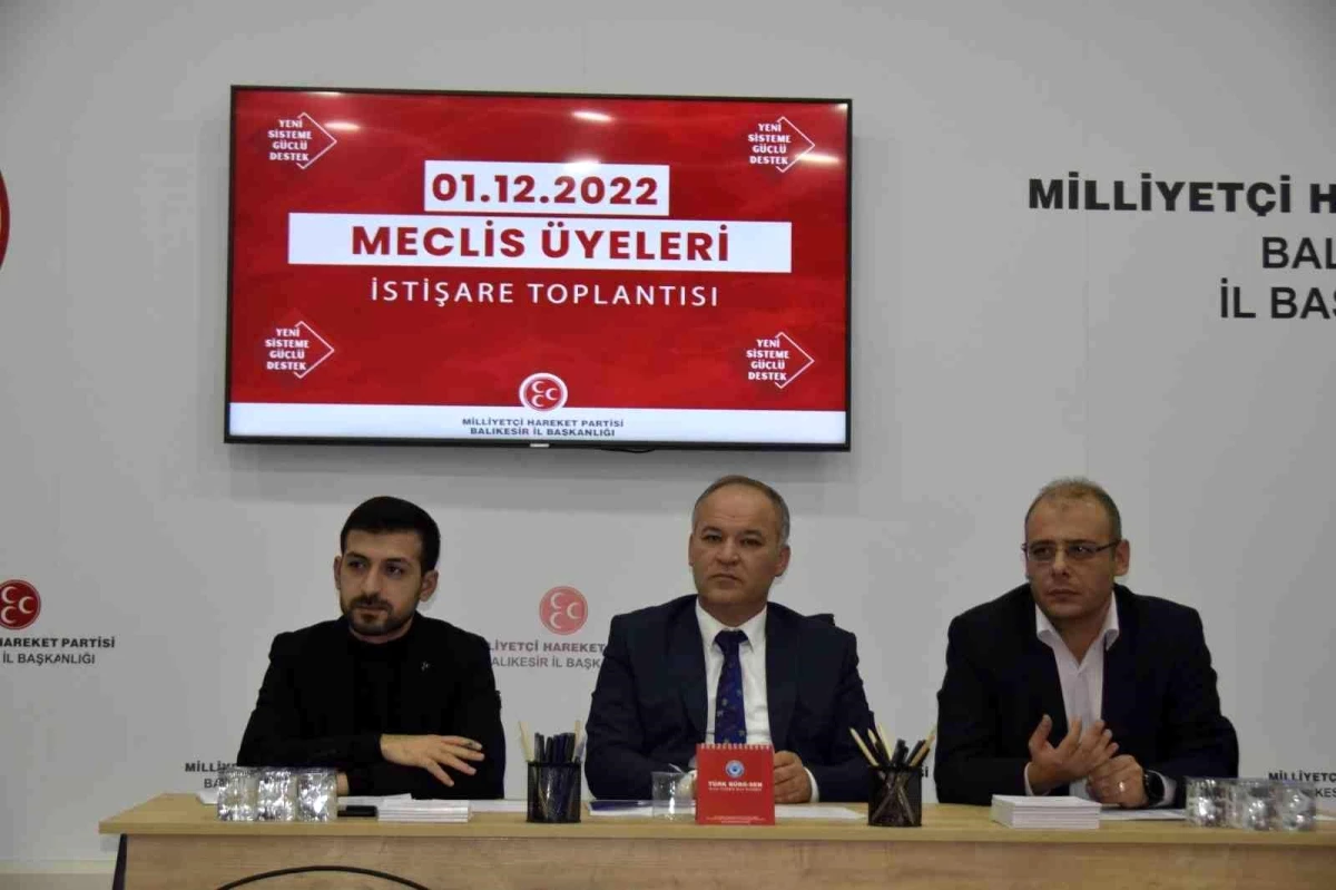 MHP Balıkesir İl Başkanlığında istişare toplantısı