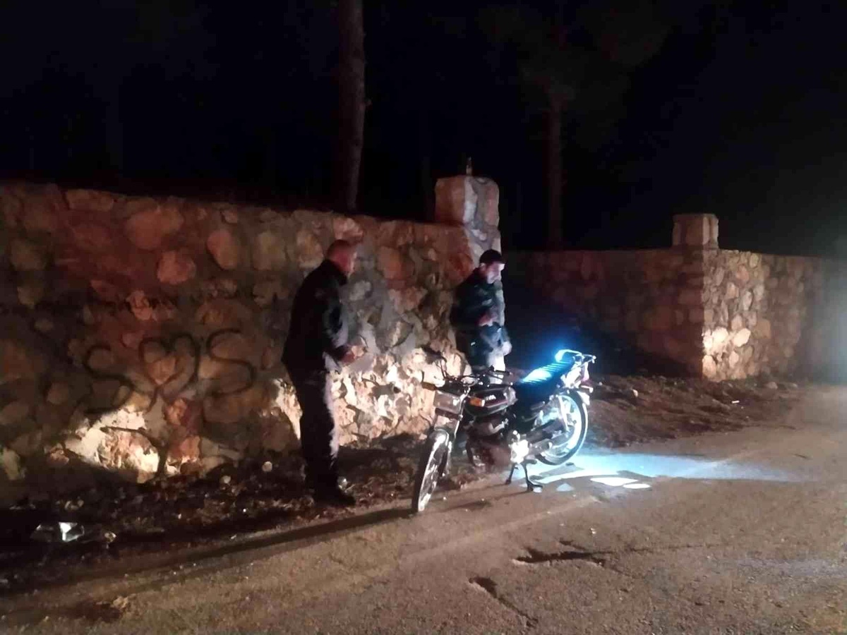 Şase numarası silik motorun sürücüsü gözaltına alındı