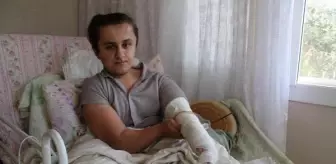 Cam kemik hastası Hilmi'yi tartıştığı grup darbetti; kolu ve bacağı kırıldı