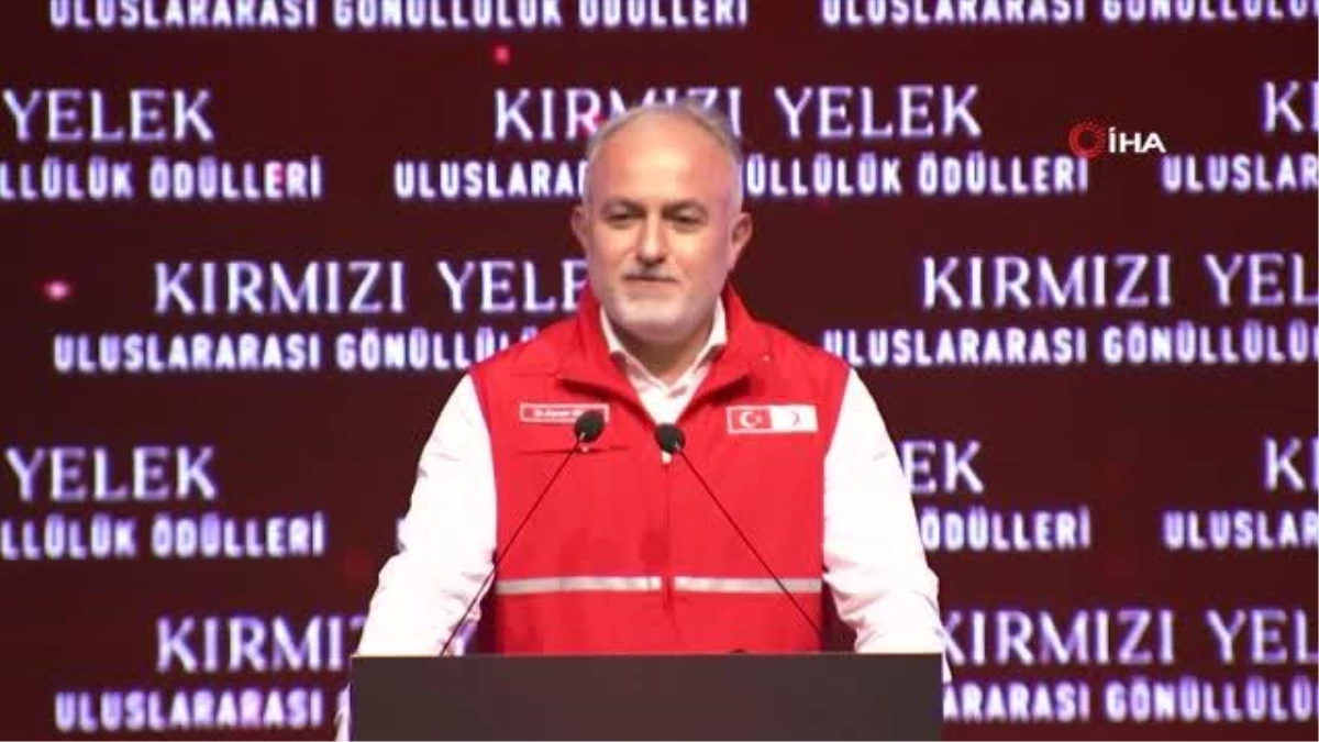 Emine Erdoğan, Uluslararası Kırmızı Yelek Gönüllülük Ödül Töreni\'nde konuştu