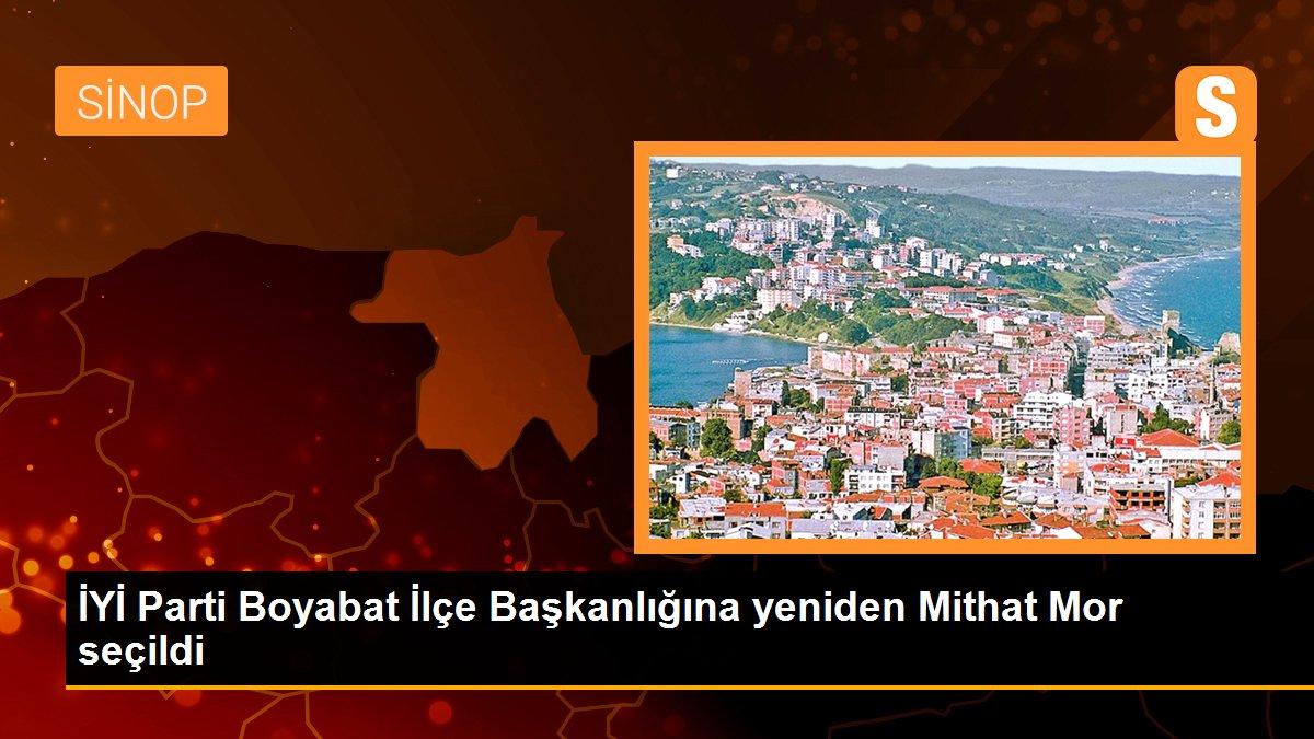 İYİ Parti Boyabat İlçe Başkanlığına yeniden Mithat Mor seçildi