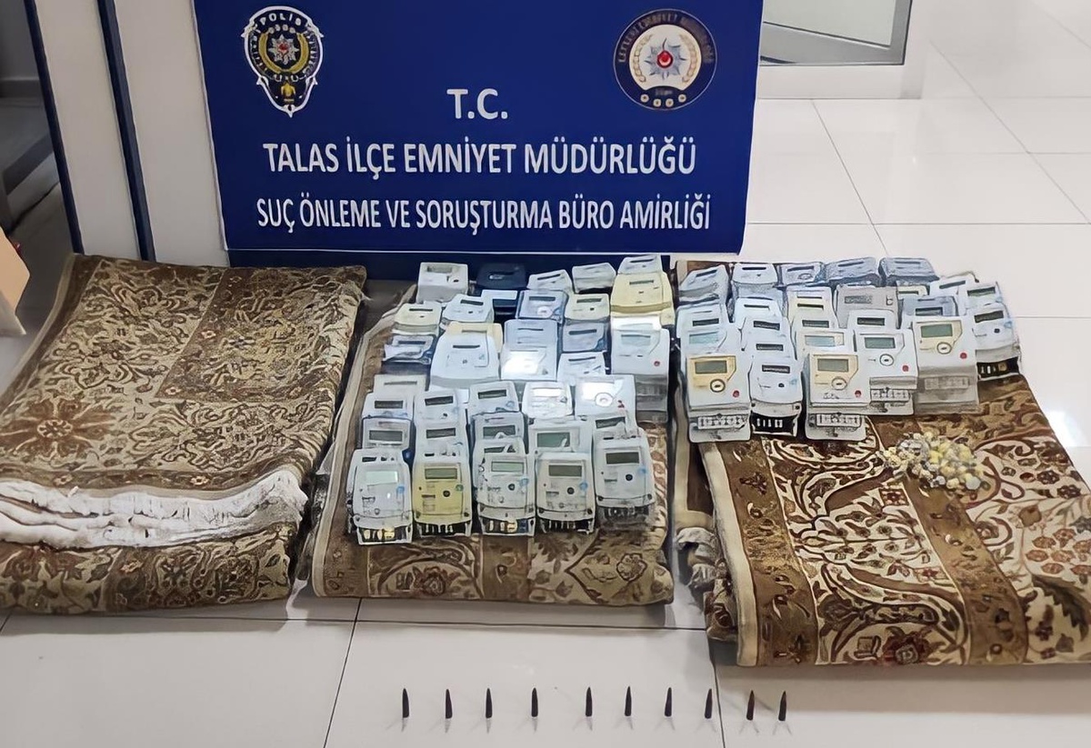 Kayseri\'de halı ve sayaç hırsızlığı şüphelisi tutuklandı