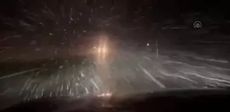 Bingöl-Erzurum kara yolunda kar ve tipi etkili oldu