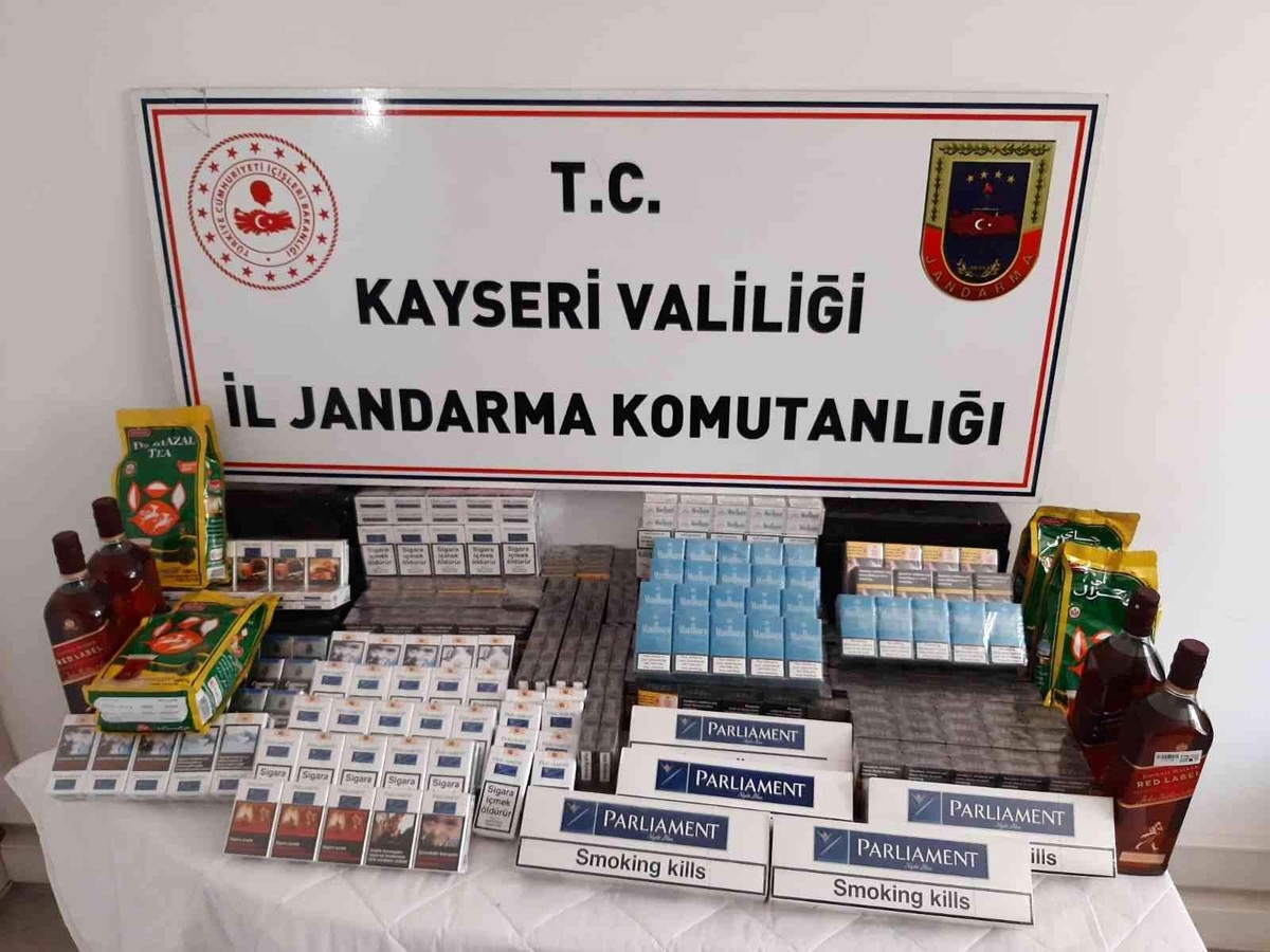 Kayseri\'de 725 paket kaçak sigara ele geçirildi