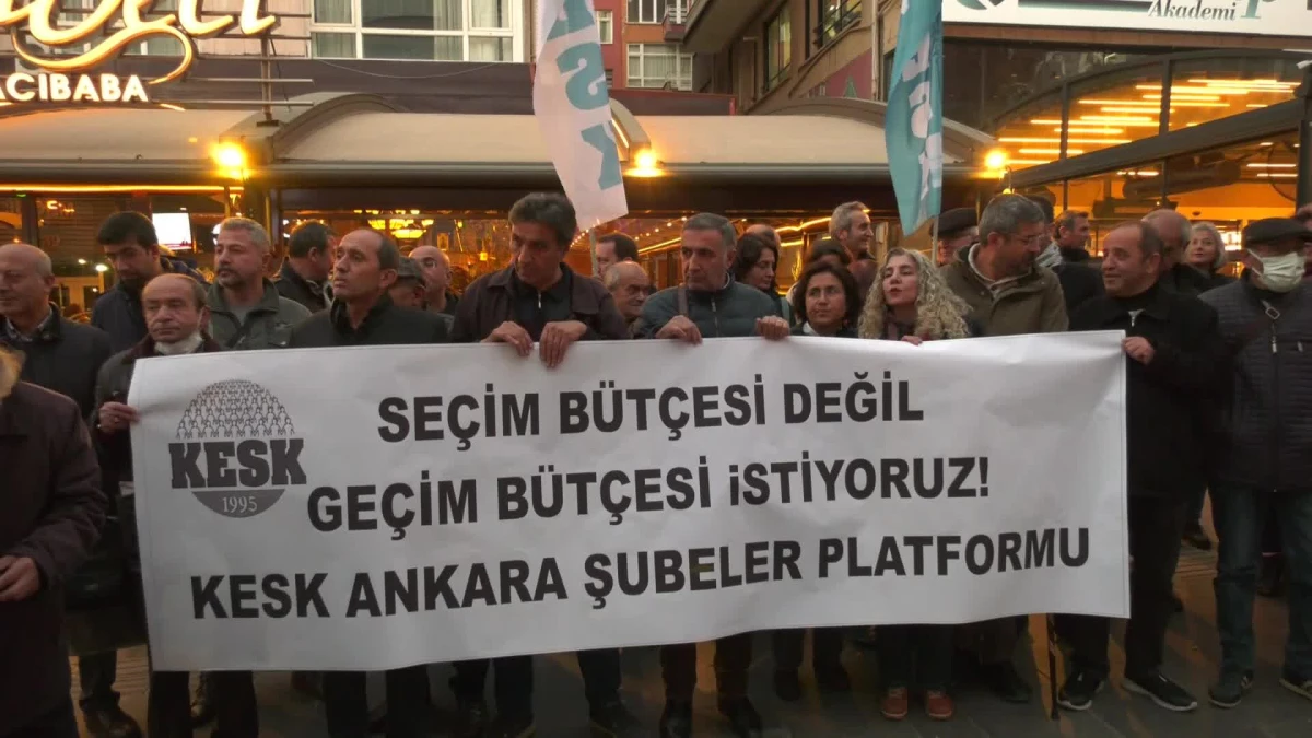 Kesk\'ten Ankara\'da Protesto: "2023 Bütçesinde de Halkın Sırtındaki Vergi Yükü Ağırlaşıyor"