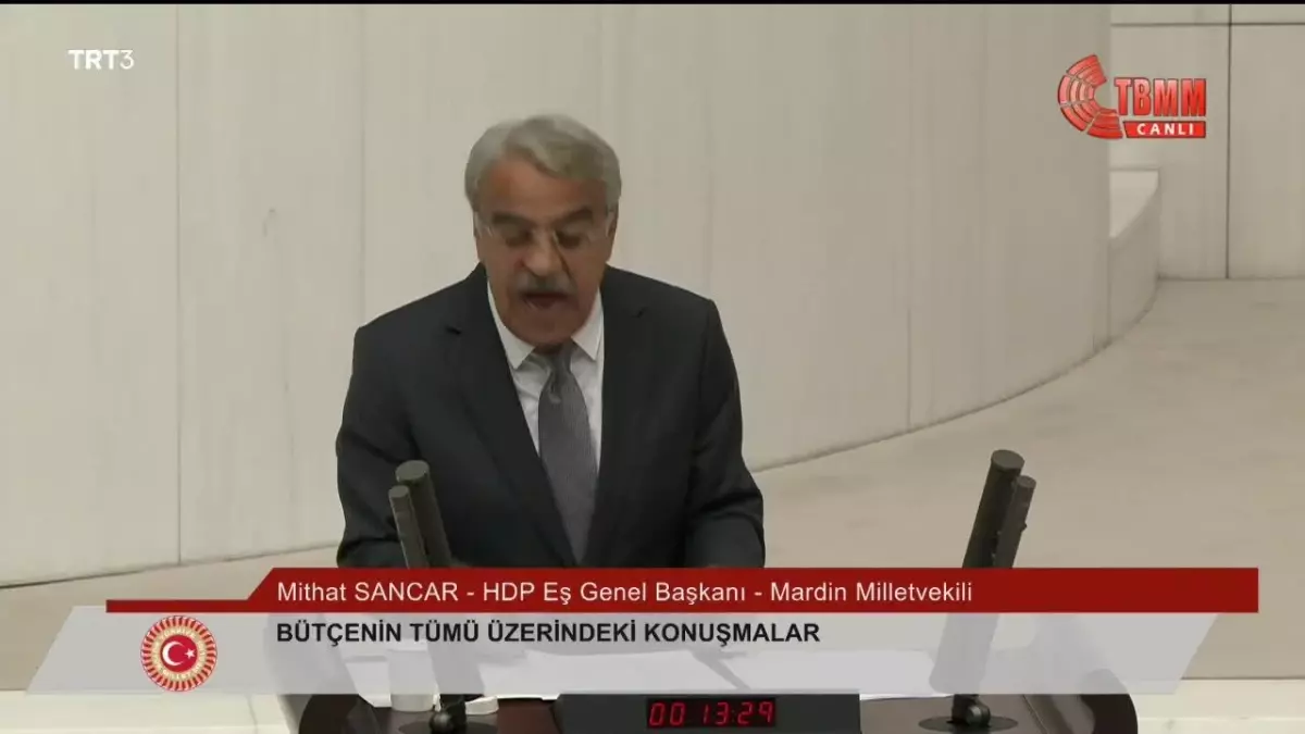 Mithat Sancar\'dan İktidara \'Bütçe\' Eleştirisi: "Sizlerin Tabelaları Depolara İnecek, Çürümeye Terk Edilecek. Bu Bütçe, Bu İktidarın Veda Bütçesidir"