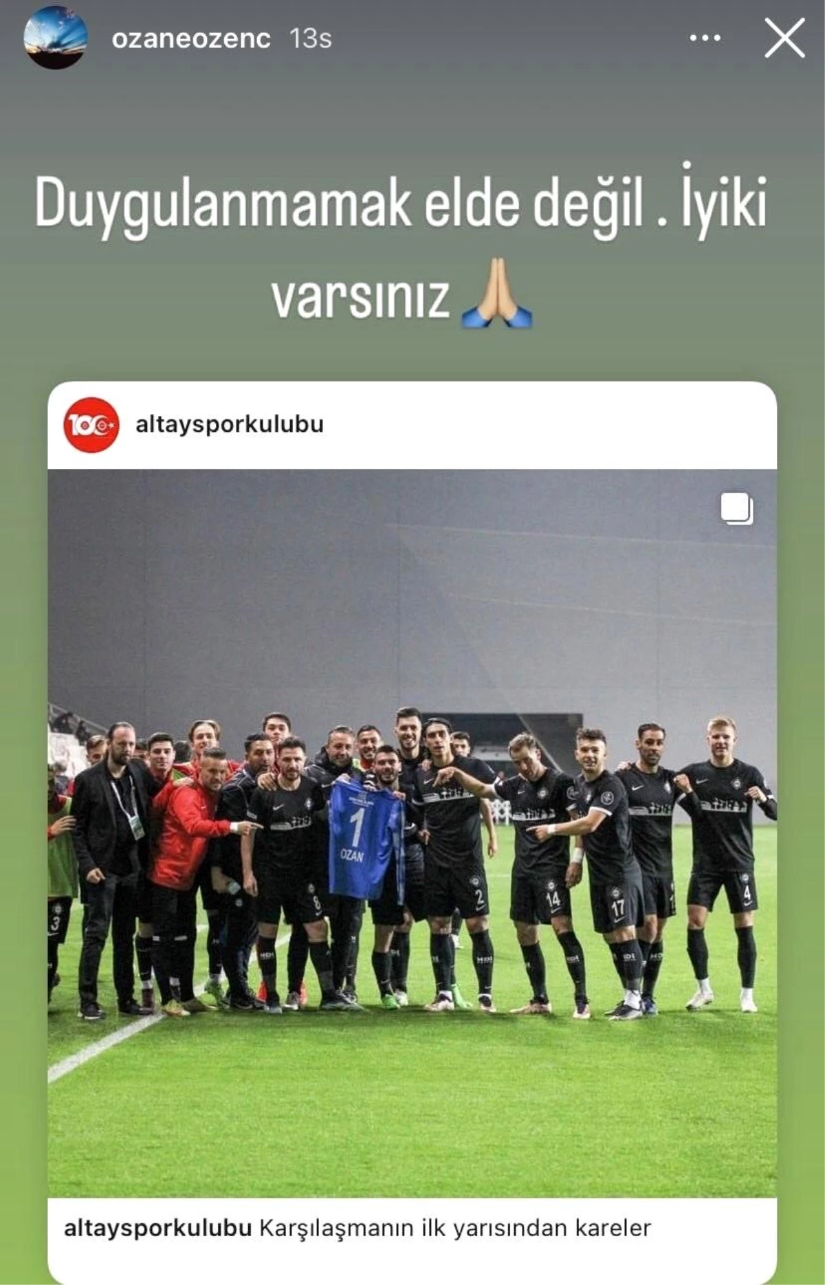 Saldırıya uğrayan Ozan, takımına sosyal medyadan cevap verdi