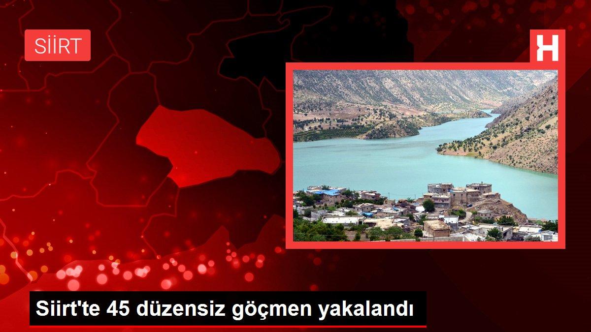 Siirt'te 45 kaçak göçmen ile 2 organizatör yakalandı