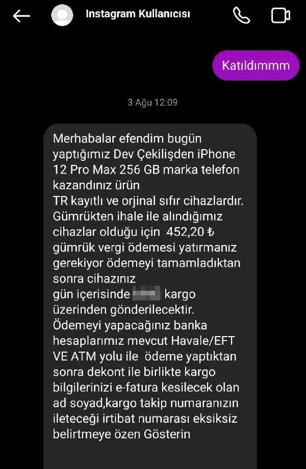 30 bin TL'lik telefon kazanma ümidiyle 100 bin lira dolandırıldı