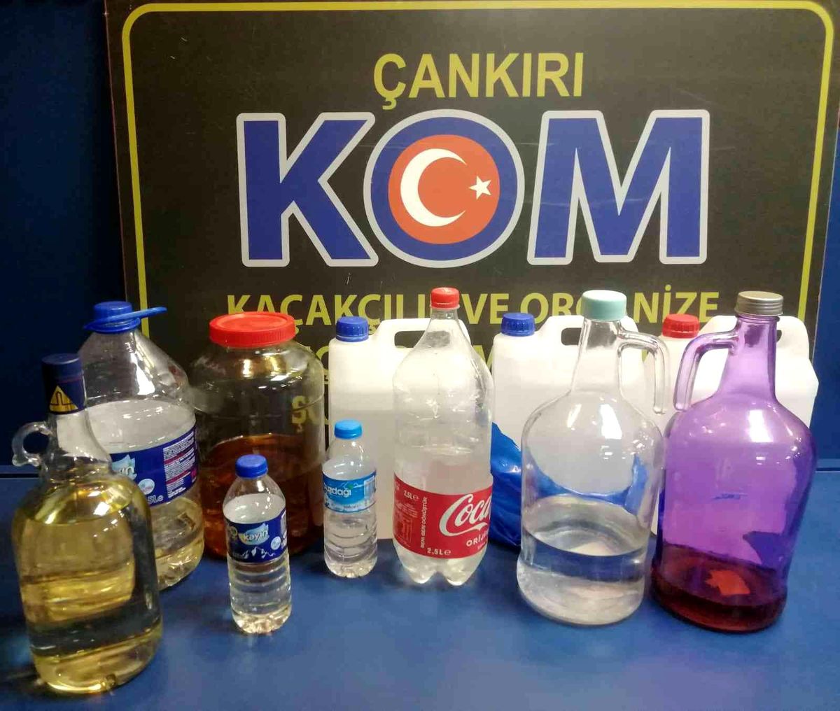 Çankırı\'da 17 litre sahte içki ele geçirildi