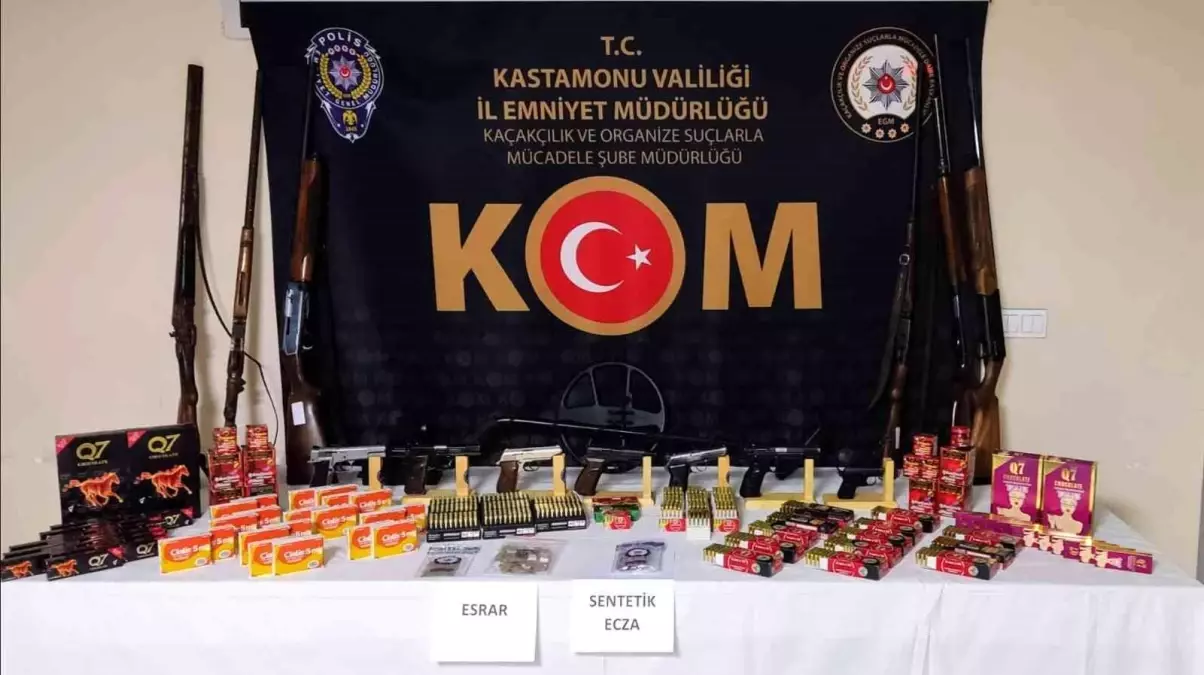 Kastamonu\'da "Silindir Operasyonu" kapsamında 14 şüpheli yakalandı