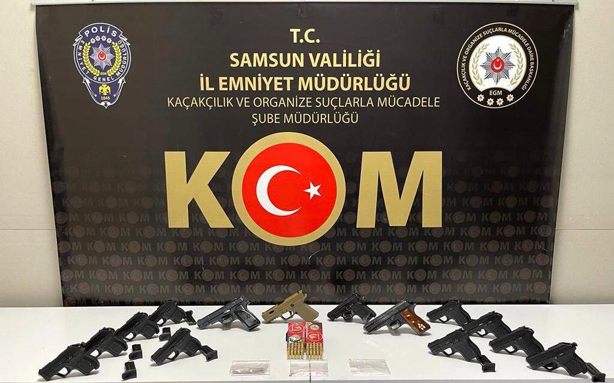 Samsun\'da silah ticareti operasyonu: 6 gözaltı