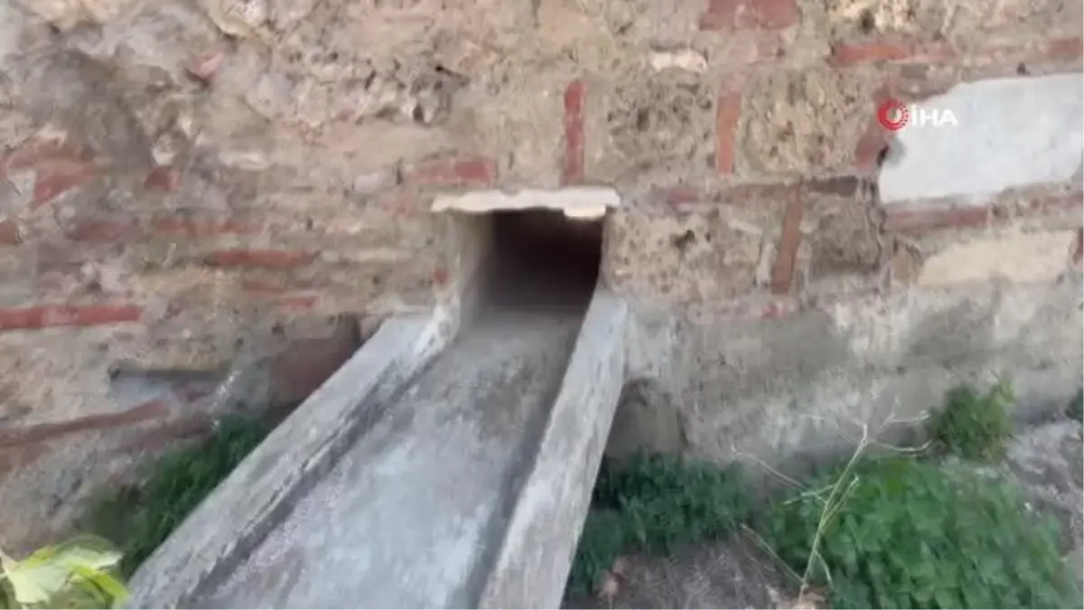 Tarihi Lefke Kapı'daki suyolunda Osmanlı kitabesi bulundu