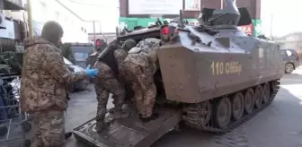 Ukrayna'da cephe hattındaki hastanede yaralı askerler yaşam mücadelesi veriyor (2)